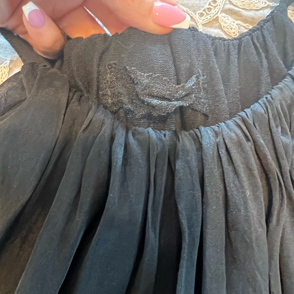 Made in Italy Angel Black Silk Mini Dress. OS. NWOT. - Picture 12 of 14